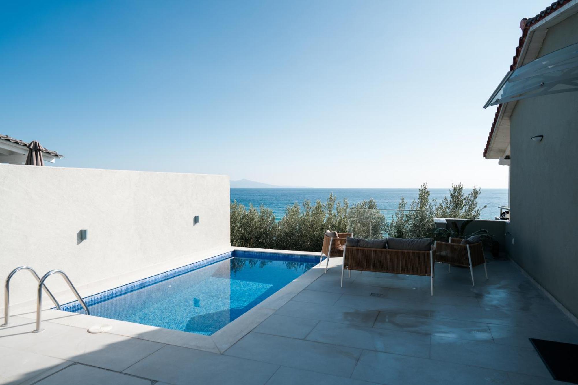 Aegean View Villa Loutra Elevtheron Екстер'єр фото